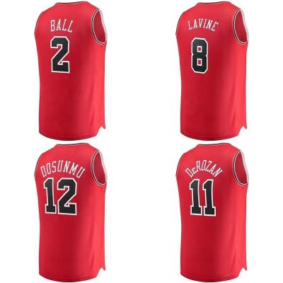 China Wholesale Breathable Name And Number Bull Rose Pipen Rodman Uniform Custom High Quality Chicago Basketball Tank Top for sale