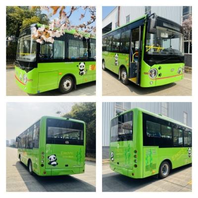 China Electric 5 Star Safety Rated Mini Buses Powered By Electricity for sale