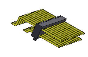 China Solo TIPO de SMT de la fila de Pin Header Connector 2.00m m - 2 *2 PIN To 2*40PIN H=2.00MM en venta