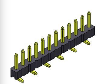 China Solo TIPO 1 *2 PIN To 1*40PIN H=2.00MM de SMT de la fila de Pin Header Connector 2.00m m en venta