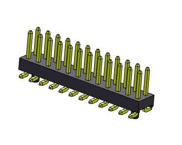 China TIPO dual de SMT de la fila de Pin Header Connector 2.00m m - 2 *2 PIN To 2*40PIN H=2.00MM en venta