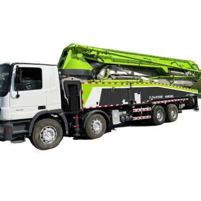 China Construction works Popular Zoomlion 56m Concrete Pump Truck Factory Price BENZ Mounted Chassis for sale