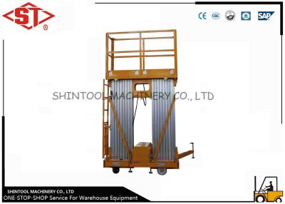 China La plataforma de trabajo aéreo de aluminio con la altura de elevación 10 mide la base durable en venta