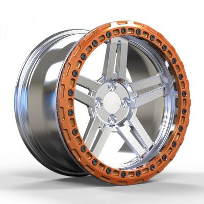 China Deep lip or deep dish For Land Rover 5x120 Gloss Black Machined 1-PC Forged Alloy Rims Custom 6-Spoke 17inch and 18 inches for sale