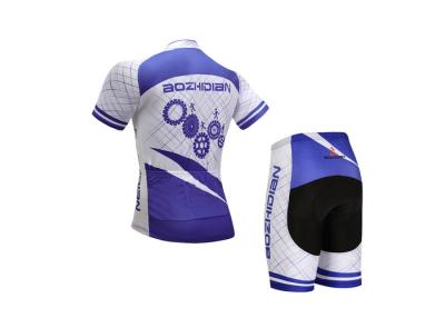 China Heat Transfer Printing Cycling Jersey Suit With Breathable Fabric For Man And Lady for sale