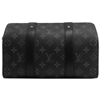 China Classic Monogram Eclipse LV CITY KEEPALL Bag Jacquard Canvas Crossbody Boston Bag for sale