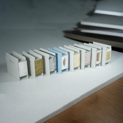 China Brandbestendig Warmtebehoud Geluidsisolatie Rock Wool Sandwich Panel Wand en dakplaat Rock Wool Board Clean Room Panels Te koop