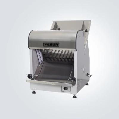 China 180w Table Top Bread Slicer Machine Gravity Feed 12mm Bread Slicing Equipment for sale