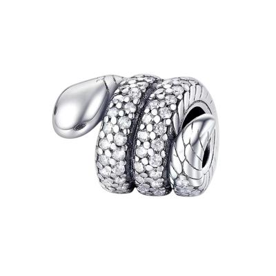 China CLASSIC Factory Wholesale Pure Silver Snake S925 Bracelet Charm Beading DIY Soft Accessories for sale