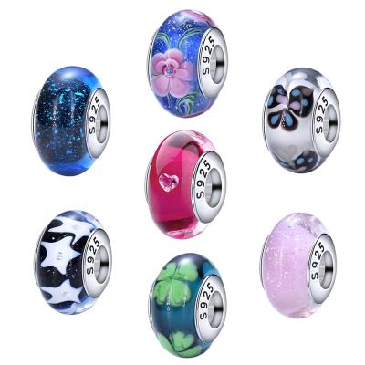 China Factory direct sales S925 CLASSIC iced out beads round series Diy bracelet charm beads jewelry production for sale