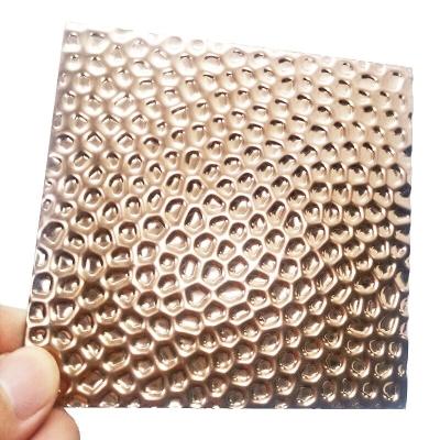 China Rose Gold Spiegel Honighalm gestempelt Edelstahlblech zu verkaufen