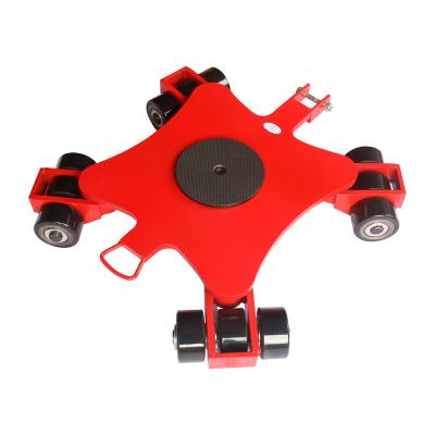 China Warehouse Low Price Mental Industrial Trunk Movable Roller Skates for sale