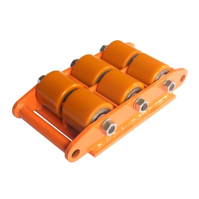 China CRA-4 6T Easy Transport Mobile Industrial Motor Easy Handling Machine Trolley With PU Nylon Steel Wheels for sale