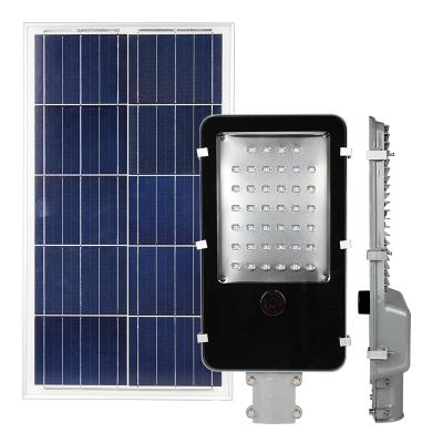 China 40w housing Aluminum Alloy Solar street light outdoor 30W Solar motion sensor street light for sale