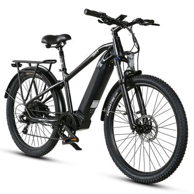 China Aluminum Alloy Eu 27.5 Inch Electric Bicycle 350w Motor 48v 12ah Battery Ebike 21 Speed Two Seat Outdoor City Electric Bike for sale