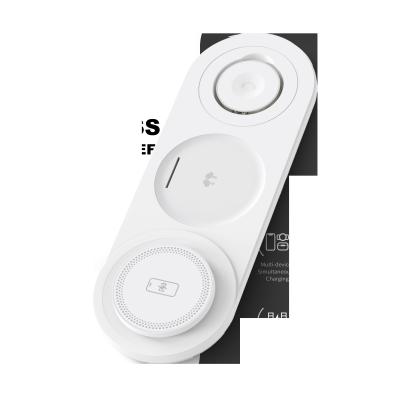 China Multi Device Wireless Charging Station 3 In 1 for iPhone Apple Watch AirPods with 10W/7.5W/5W Power Type C for sale