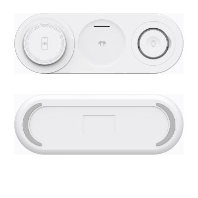 China Charging 3-in-1 Wireless Charger Type C Input Multi color Design 1m Cable for Multiple Devices for sale
