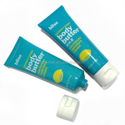 China Cosmetics PE Tube Face Wash Packing Moisturizing Cream Tube Cosmetic Plastic Tubes With Flip Top Cap for sale