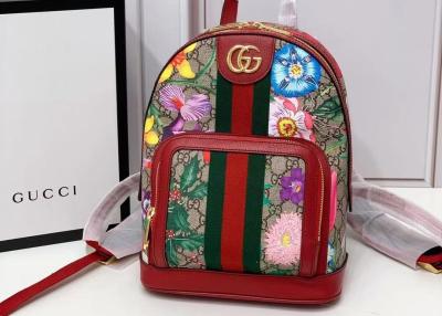 中国 赤い花の贅沢なブランドのバックパック 販売のため