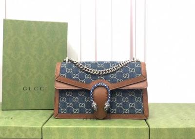 中国 断面正方形のデニムの鎖袋、9cm Dionysusの小型革チェーン袋 販売のため