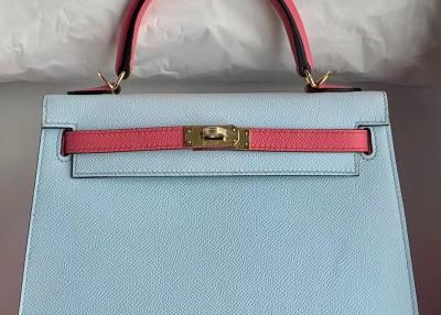 China Himmel-Blau-Alligatorhaut-Handtaschen, Kupplungs-Form-Frauen Birkin-Tasche zu verkaufen