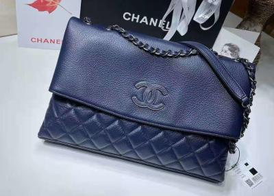 China Eine leichensack-große Kapazität des Schulter-blaue Rindleder-32cm Luxusquer zu verkaufen