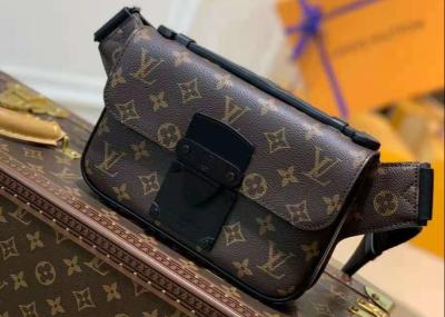 China LV beschriftet Damen-Taillen-Taschen-Quadrat Browns ledernes mit Metallverschluß zu verkaufen