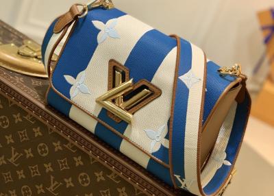 China Streifen Carvas-Quadrat-Lederhandtasche Genunie peitschen LV M57659 M57722 aus zu verkaufen