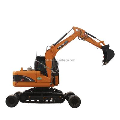 China Construction works Hot Sales Rhinoceros x9 Mini Wheel-Crawler Excavator for sale