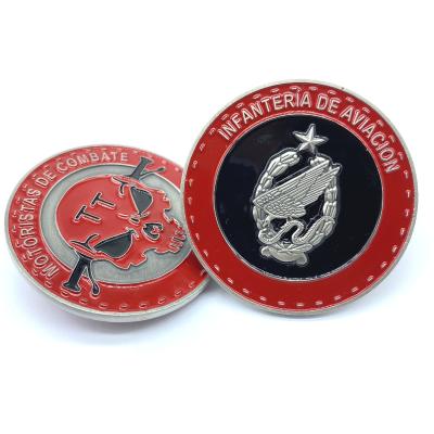 China Custom Europe Souvenir Coins Antique Brass Metal Personality Trend Challenge Coins for sale