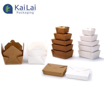 China Disposable Customized Cute Printed Food Grade Paper Packaging Box for sale