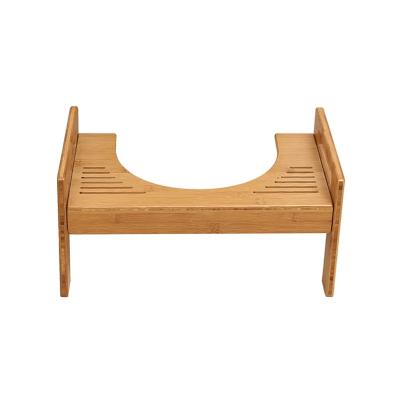 China Contemporary Furniture Bamboo Potty Bathroom Toilet Foot Stool for sale