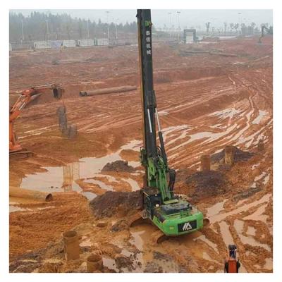 China Construction works Wholesale Heavy Working Construction Works Rock Earth Diesel Working Speed 5 Penetration 26RPM Hydraulic Drilling Rig for sale