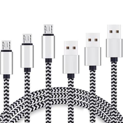 China Hot Selling Premium Nylon Braided Data Cable Fast Charging Speed Product Durable Fast Charging for sale