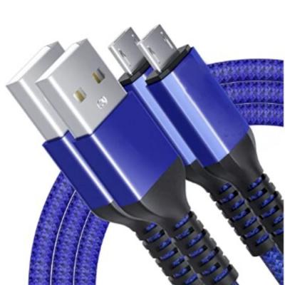 China 2H0 AM Speed Factory Price Fast Charging USB To Micro USB Durable Premium Nylon Braided Data Cable for sale