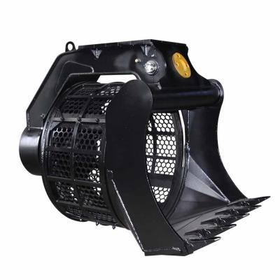 China Good Quality Hot Selling Farms Rocks Rotating Screening Bucket For Excavator for sale