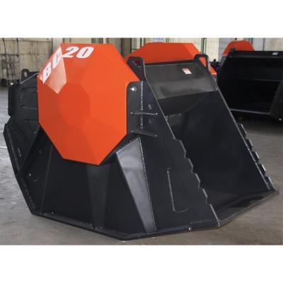 China Heavy Duty Farm Construction Machine Attachment Excavator Crusher Jaw Crushing Bucket for sale