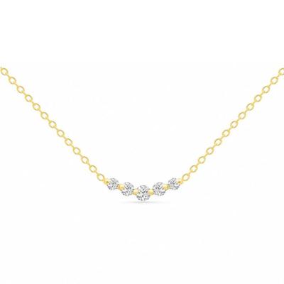 China TRENDY 925 Sterling Silver Mini Diamond Gold Plated Fashion Jewelry Necklaces For Women for sale