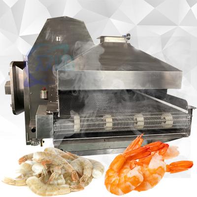 Cina 18.2KW Tunnel Shrimp Cooking Machine Stabile 11000x2200x2000mm in vendita