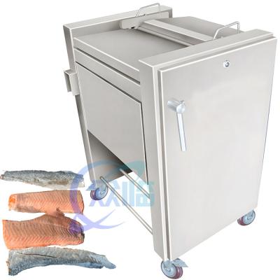 China Fabrik Direktverkauf verschiedener Arten von Meeresfrüchten Verarbeitung Equipment aus Edelstahl kleine Fischschälmaschine zu verkaufen