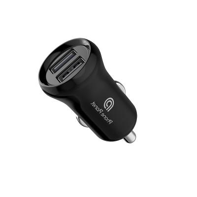 China Universal Dual USB Fast 2.4A Car Charging Port Charger For Mobile Phone And GPS Charging for sale