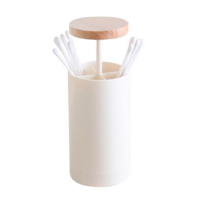 China New fashion home manual pressure cotton viable creative swab holder simple toothpick holder for sale
