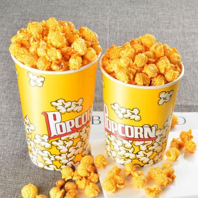 China Factory Wholesale Custom Disposable Logo Printed Popcorn Buckets _paper Food Buckets/Cups Directly For Popcorn With Lid Manufacturers for sale