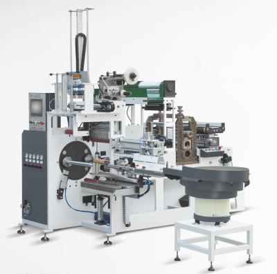 China Volledig automatische roterende strooimachine met zit- en terugspoelmachine roterende papiersnijmachine380v Te koop