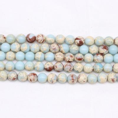 China Wholesale Soft Round Loose Handmade Wathet Blue Beads Crystal Beads Bracelet DIY For Earrings Jewelry Accessories for sale