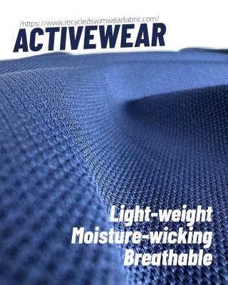 China 230 gm polyester spandex stof Kleurvastheid 2-5 Grade voor performance kleding Te koop