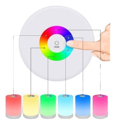 China Mini Touch Screen Minimalist Color Light Lamp for sale