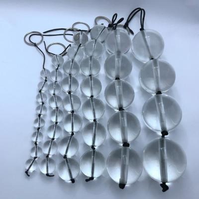China Bead Plug Female Masturbation Glass Rod Crystal Back Court External Anal Opening Device Fun for sale
