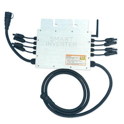 China Pure sine wave Micro inverter 1400W single phase mppt grid tie micro inverter 250mm x 230mm x 38mm for sale