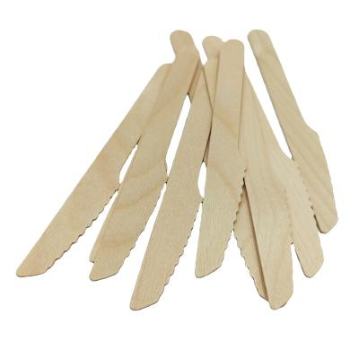 China Eco-Friendly Tableware Wooden Wooden Knife Bread Fruit Fruit Cutlery Fork Knives Spoons Biodegradabl for sale